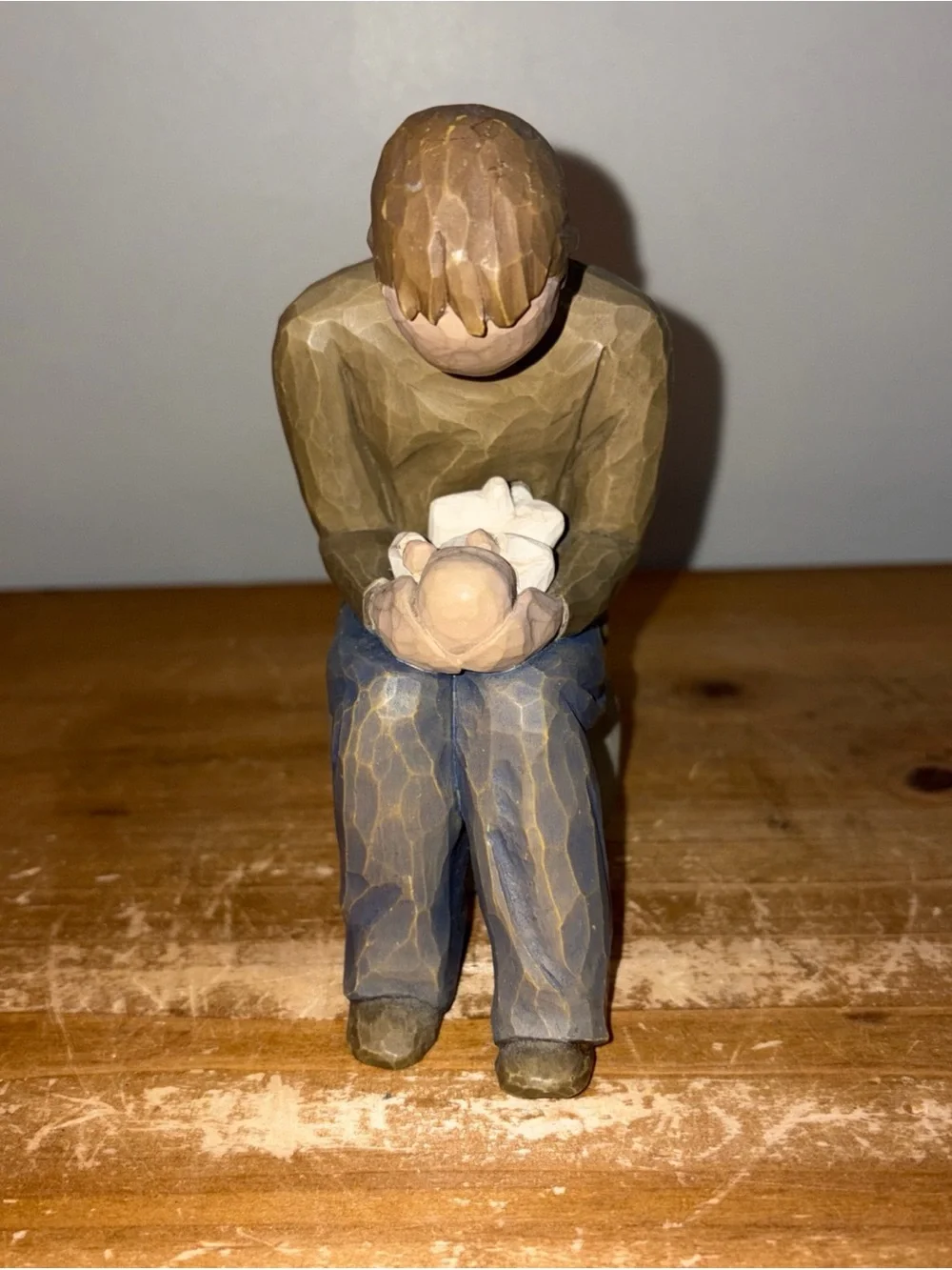 Willow Tree Figurine New Dad 2004 Demdaco DAD & BABY Artist Susan Lordi